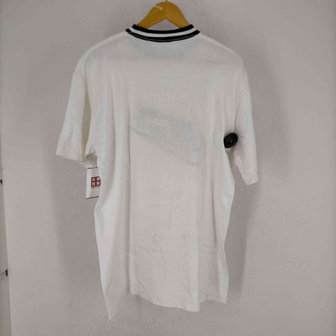 ナイキ NIKE 90S 銀タグ MADE IN USA レザースウッシュ刺繍半袖Tシャツ メンズ JPN:XL