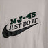 ナイキ NIKE 90S 銀タグ MADE IN USA レザースウッシュ刺繍半袖Tシャツ メンズ JPN:XL