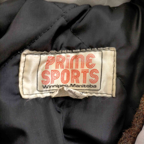 PRIME SPORTS 70S~80S 袖レザー切替ウールスタジャン レディース