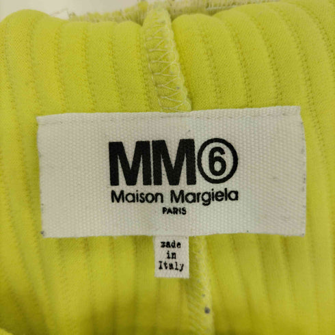 エムエムシックス メゾンマルジェラ MM6 Maison Margiela 18SS ストライプ ステッチング ワイド フレア パンツ レディース M
