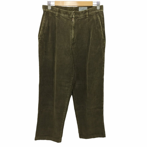 エディーバウアー Eddie Bauer 2タックコーデュロイワイドパンツ メンズ 33×32