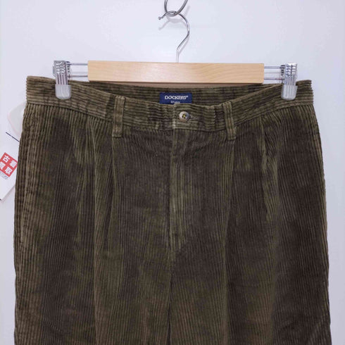 ドッカーズ DOCKERS 太畝コーデュロイワイドパンツ 裾ダブル メンズ 33×32