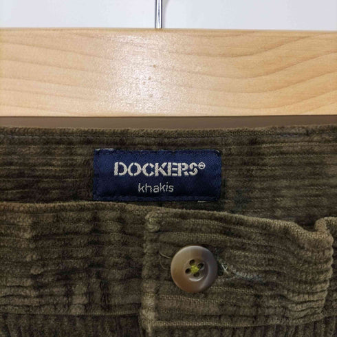 ドッカーズ DOCKERS 太畝コーデュロイワイドパンツ 裾ダブル メンズ 33×32