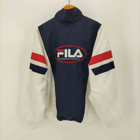 フィラ FILA 両面刺繍 ナイロン トラック ジャケット メンズ JPN:XL