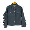 エムエムシックス メゾンマルジェラ MM6 Maison Margiela 16AW 袖フリルデニムトラッカージャケット レディース JPN:36