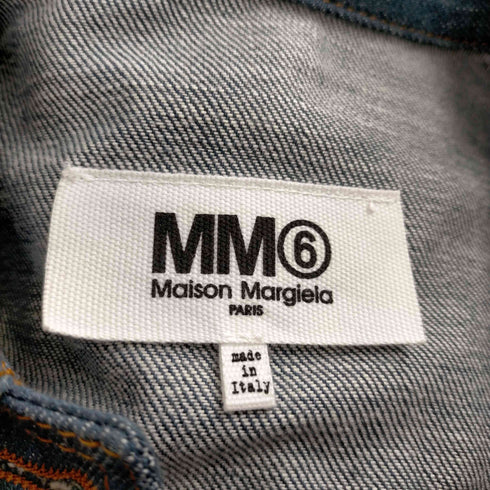 エムエムシックス メゾンマルジェラ MM6 Maison Margiela 16AW 袖フリルデニムトラッカージャケット レディース JPN:36