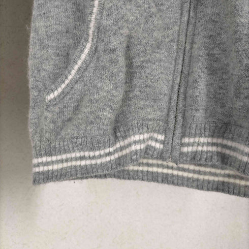 バーバリーブルーレーベル BURBERRY BLUE LABEL カシミヤアンゴラ混ウールジップアップパーカー レディース JPN:38