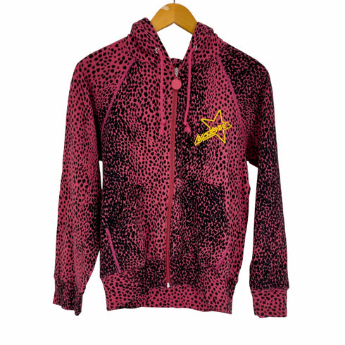 ヒステリックグラマー HYSTERIC GLAMOUR 00S レオパード柄ジップアップパーカー レディース FREE