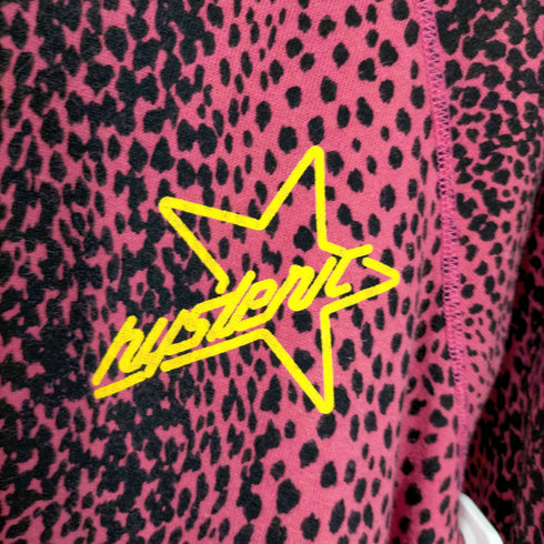 ヒステリックグラマー HYSTERIC GLAMOUR 00S レオパード柄ジップアップパーカー レディース FREE