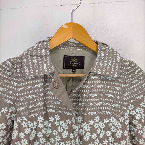トッカ TOCCA 総刺繍ウエストギャザーステンカラーコート レディース JPN:0