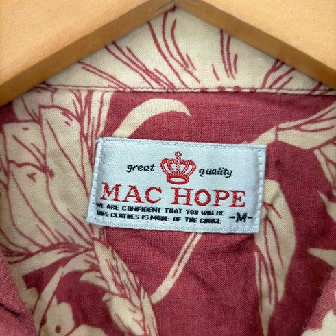 マックホープ MAC HOPE 花柄アロハシャツ メンズ JPN:M