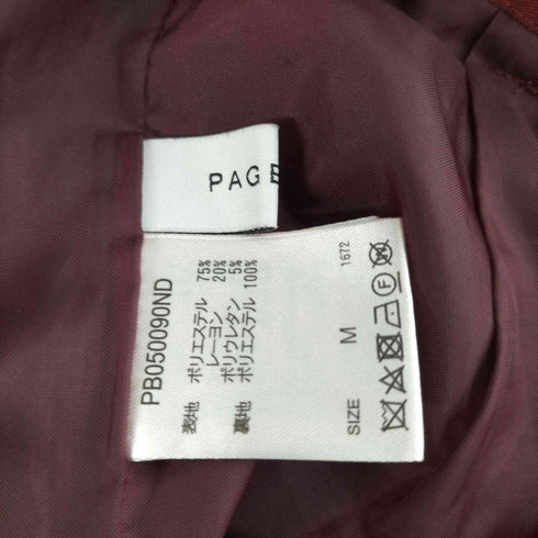 ページボーイ PAGEBOY センタープレス スラックス パンツ レディース JPN:M
