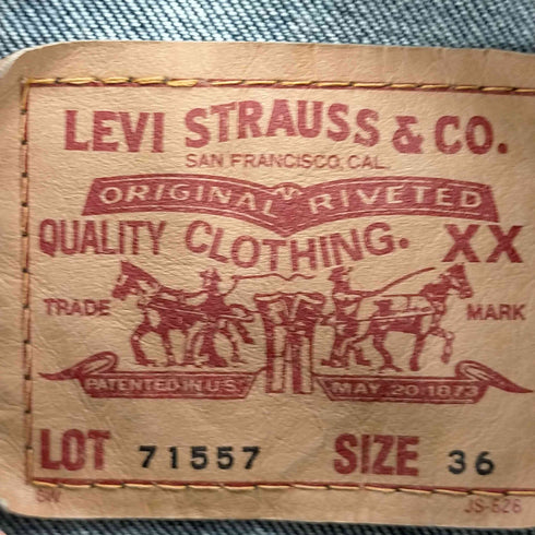 リーバイス Levis 90S 94年製 71557 3RD TYPE MADE IN JAPAN 濃紺 メンズ US:36