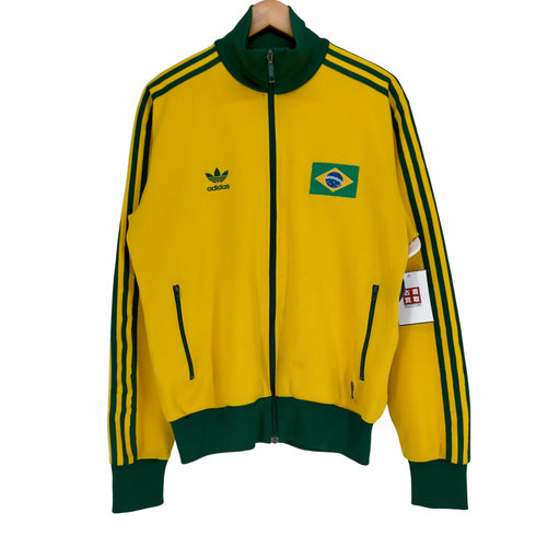 アディダス adidas 00s 背面フロッキープリントハイネックトラックトップ メンズ O