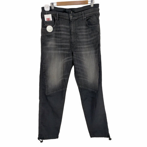 ディーゼル DIESEL ウエストドロスト 切替 ストレッチ スウェットデニムパンツ メンズ US:34-35