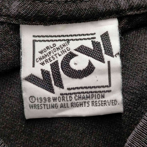WCW プロレスプリント半袖Tシャツ レディース JPN:L