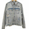 ザラ ZARA ペイントクラッシュデニムジャケット メンズ JPN:M