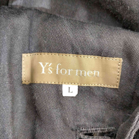 ワイズフォーメン Ys for men 茶タグ リネンブレンド ステンカラーコート メンズ JPN:L