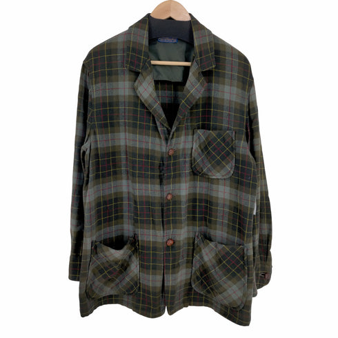 ペンドルトン PENDLETON 50S USA製 タータンチェック アンコンジャケット メンズ import:M