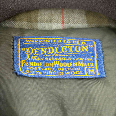 ペンドルトン PENDLETON 50S USA製 タータンチェック アンコンジャケット メンズ import:M