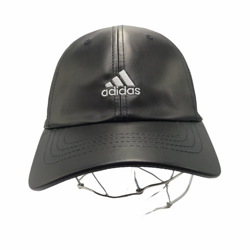 アディダス adidas FAKE LEATHER CAP フェイクレザー パフォーマンス ロゴ刺繍 6パネル キャップ メンズ FREE