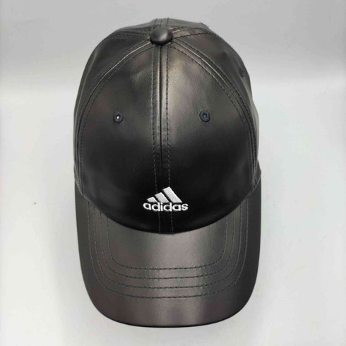 アディダス adidas FAKE LEATHER CAP フェイクレザー パフォーマンス ロゴ刺繍 6パネル キャップ メンズ FREE