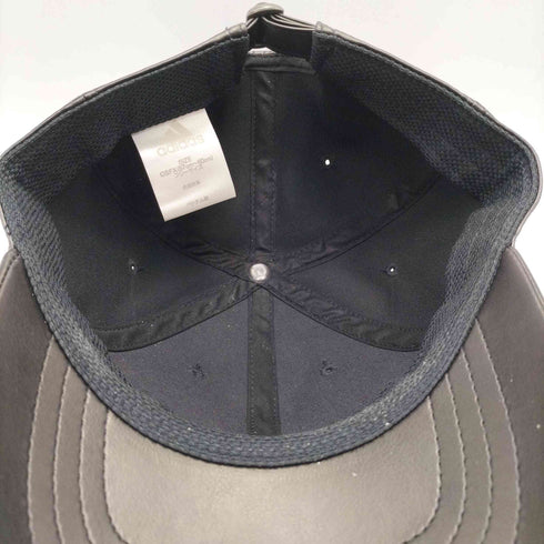 アディダス adidas FAKE LEATHER CAP フェイクレザー パフォーマンス ロゴ刺繍 6パネル キャップ メンズ FREE