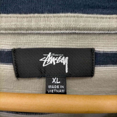 ステューシー Stussy 21SS ボーダークルーネックTシャツ メンズ import:XL