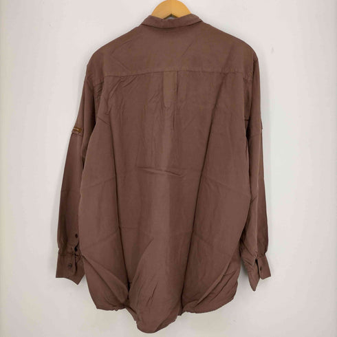パパス papas シルク100 オーバーサイズシャツ メンズ import:M