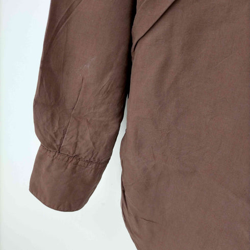 パパス papas シルク100 オーバーサイズシャツ メンズ import:M