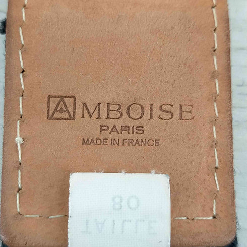 アンボワーズ AMBOISE ラメゴールドラインベルト レディース