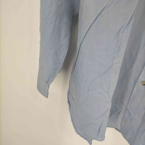 パパス papas シルク100 オーバーサイズシャツ メンズ import:M