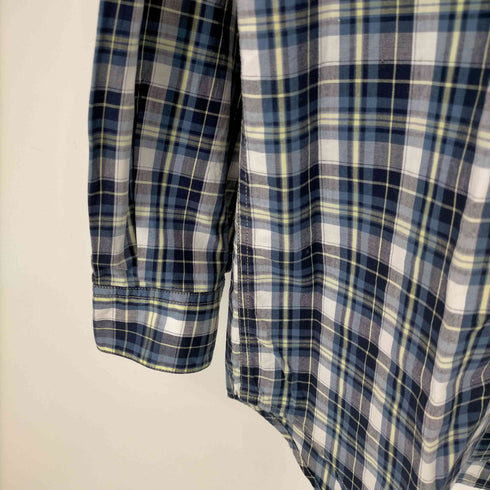 パパス papas コットン バンドカラーシャツ グランパシャツ メンズ import:M