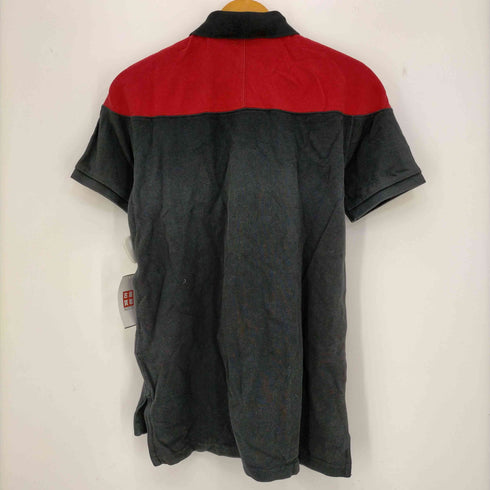 ポロラルフローレン POLO RALPH LAUREN CUSTOM FIT バイカラー ワッペン ポロシャツ メンズ import:S