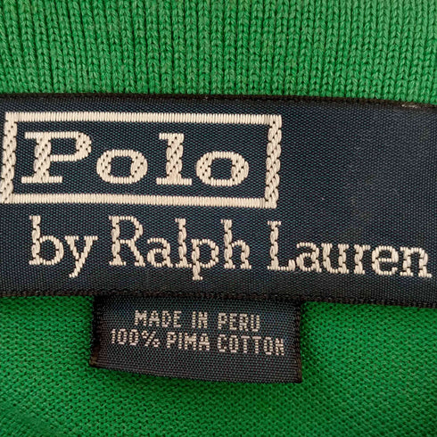 ポロバイラルフローレン Polo by RALPH LAUREN ペルー製 ポニー刺繍 ポロシャツ メンズ import:S