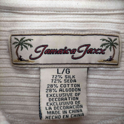 ジャマイカ ジャックス JAMAICA JAXX 90S シルク混 S/S ポロシャツ メンズ L/G