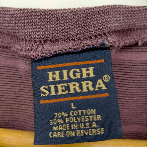 ハイ シェラ HIGH SIERRA MADE IN USA ボーダーS/S Tシャツ メンズ JPN:L