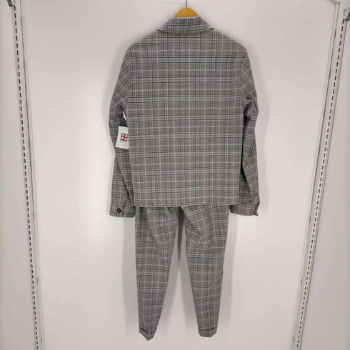ザラ ZARA チェック柄 ジップアップブルゾン スラックス メンズ JPN:S