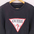 ゲス GUESS トライアングルロゴプリント クルーネックスウェット メンズ JPN:L