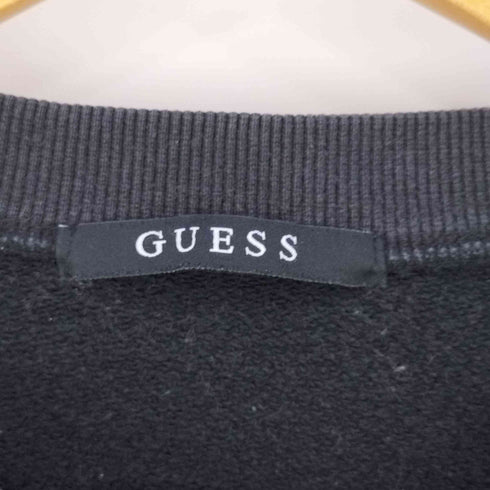 ゲス GUESS トライアングルロゴプリント クルーネックスウェット メンズ JPN:L