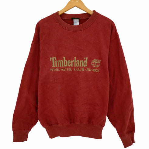 ティンバーランド Timberland 00s ロゴ刺繍 クルーネックスウェット メンズ import:M