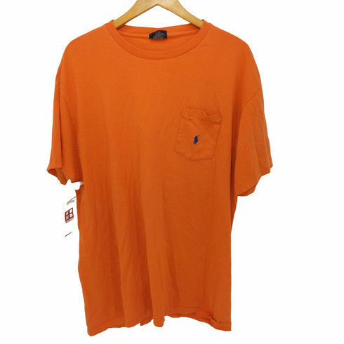 ポロバイラルフローレン Polo by RALPH LAUREN 胸ポケット 刺繍ロゴ オーバーサイズ クルーネックショートスリーブTシャツ メンズ JPN:L