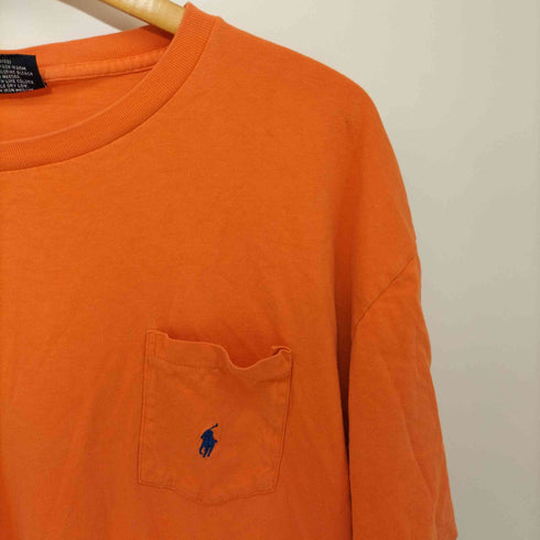ポロバイラルフローレン Polo by RALPH LAUREN 胸ポケット 刺繍ロゴ オーバーサイズ クルーネックショートスリーブTシャツ メンズ JPN:L