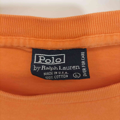 ポロバイラルフローレン Polo by RALPH LAUREN 胸ポケット 刺繍ロゴ オーバーサイズ クルーネックショートスリーブTシャツ メンズ JPN:L