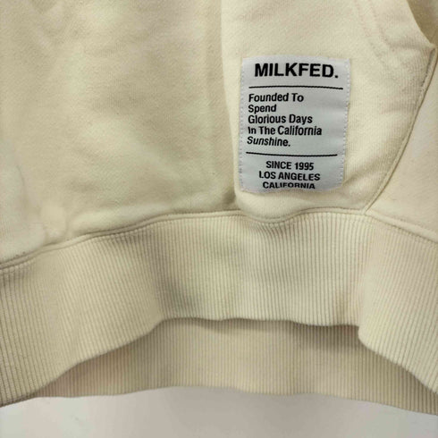 ミルクフェド MILKFED. STENCIL LOGO WIDE SWEAT HOODIE レディース ONE SIZE