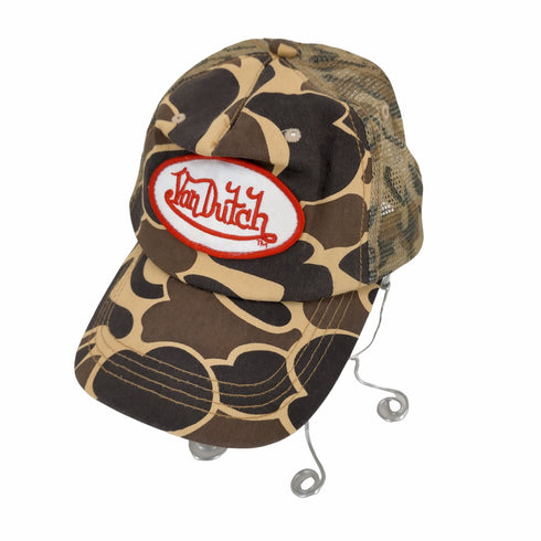 Von Dutch 迷彩 メッシュ 6パネルキャップ メンズ