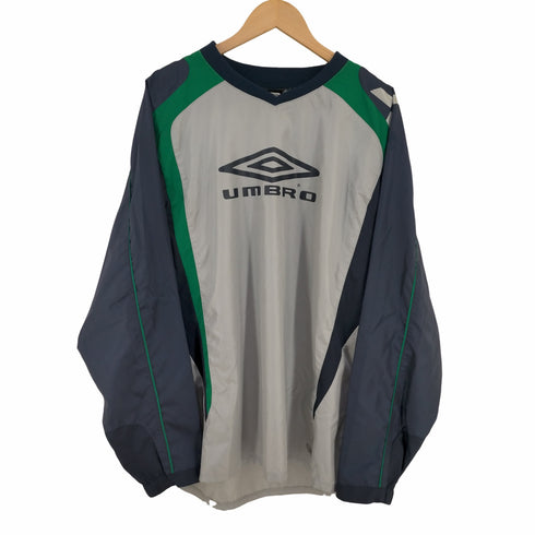 アンブロ UMBRO デサント製 両面プリント ナイロンプルオーバー ピステ メンズ O-XO