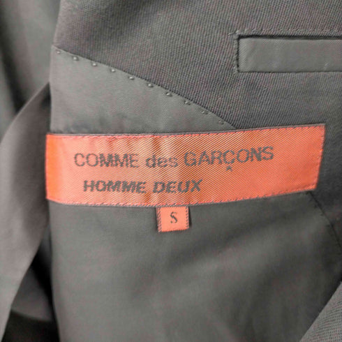 コムデギャルソンオムドゥ COMME des GARCONS HOMME DEUX ダブルテーラードジャケット メンズ S