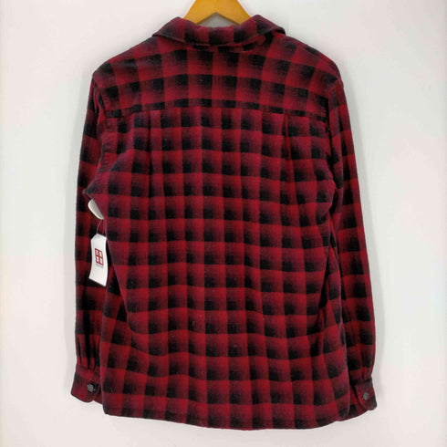 Sierra wools L/S オープンカラーオンブレチェックシャツ ボックスシルエット メンズ