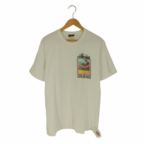 ステューシー Stussy メキシコ製 Love and Hate Tee フロントプリント クルーネックTシャツ メンズ import:M